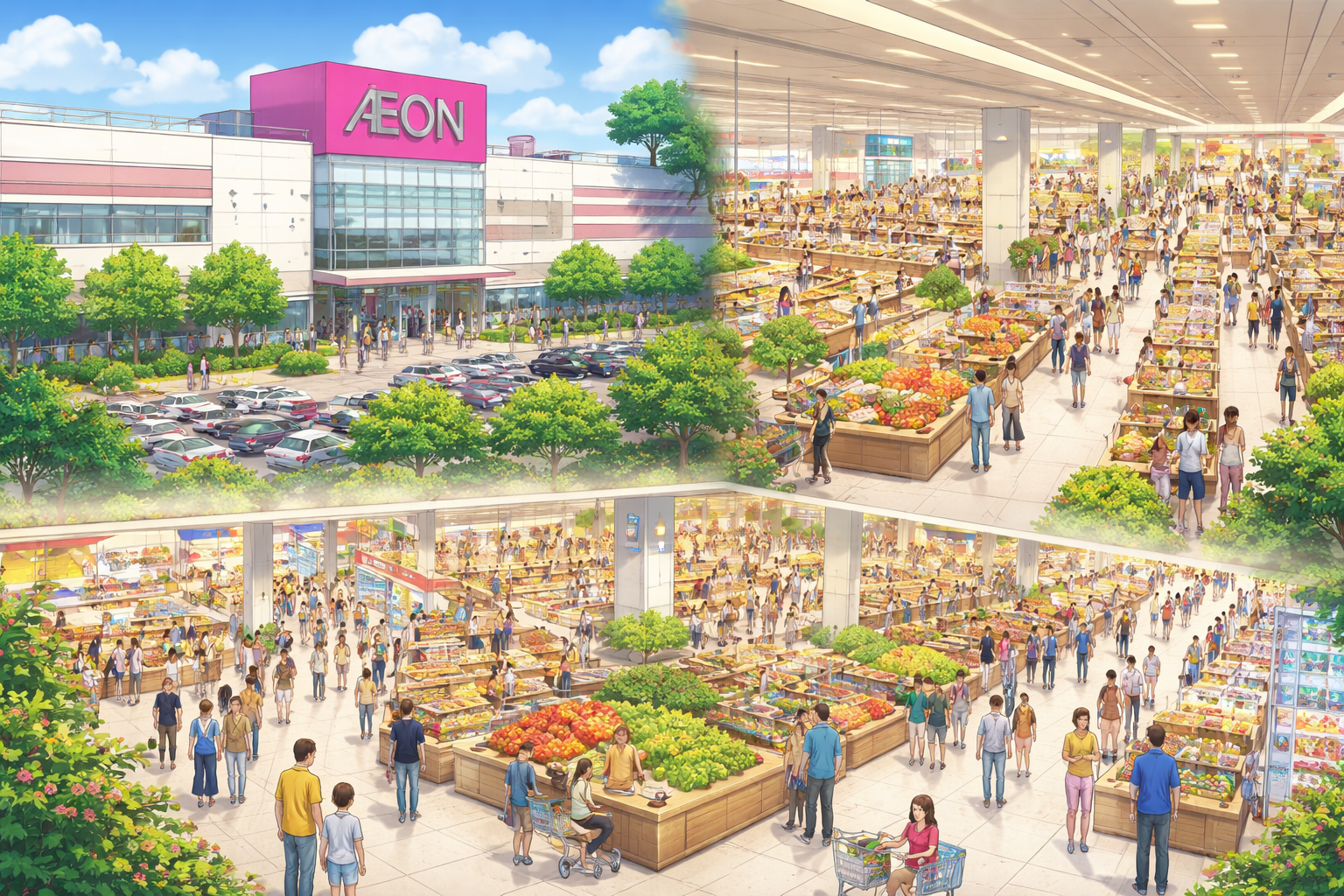 イオンの売り場面積ってどれくらい？