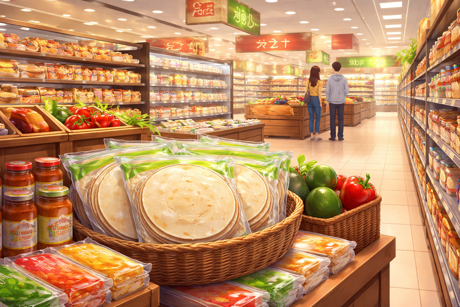 トルティーヤはイオンの売り場のどこにある？