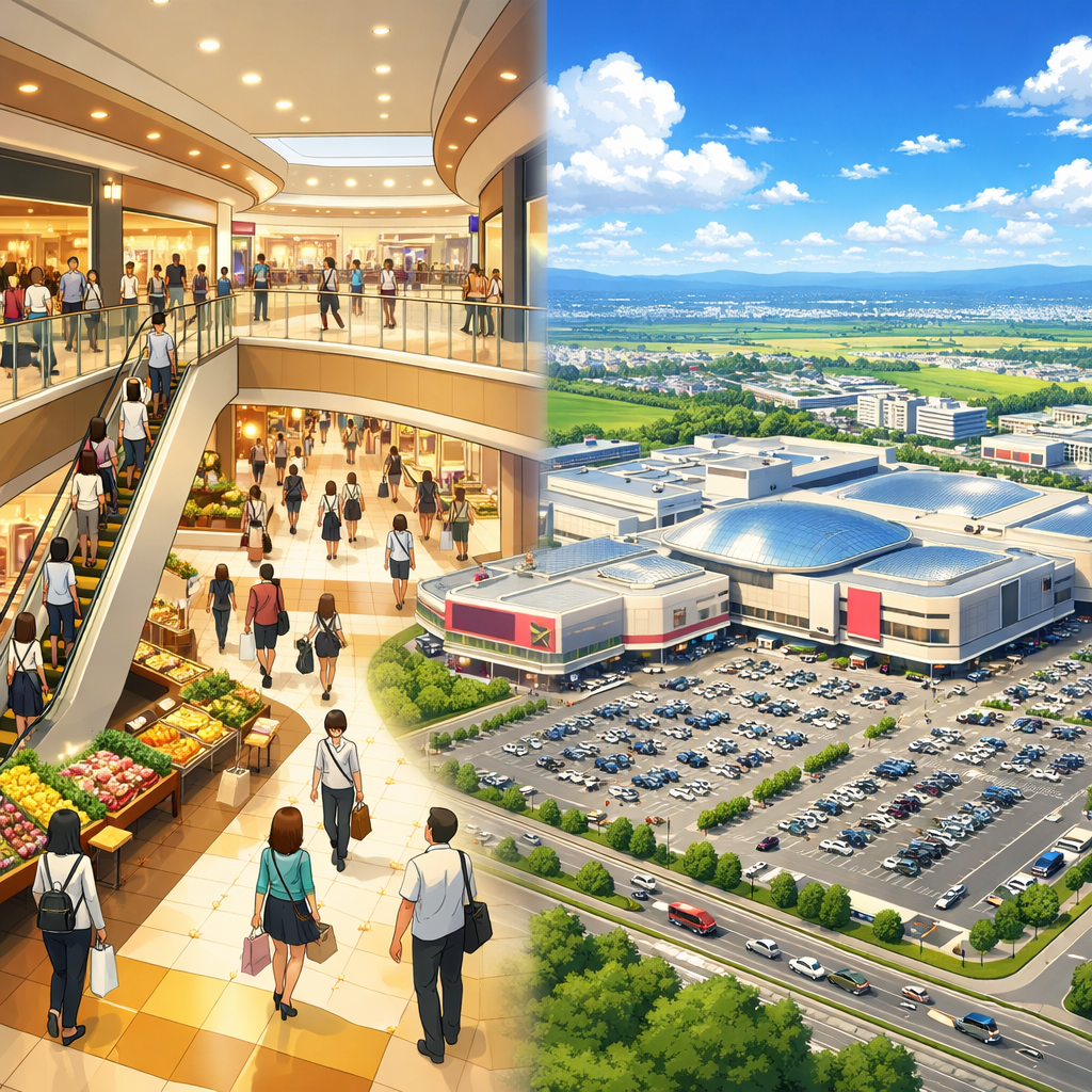 イオンの売り場面積は5,000㎡から402,000㎡まで幅広い！