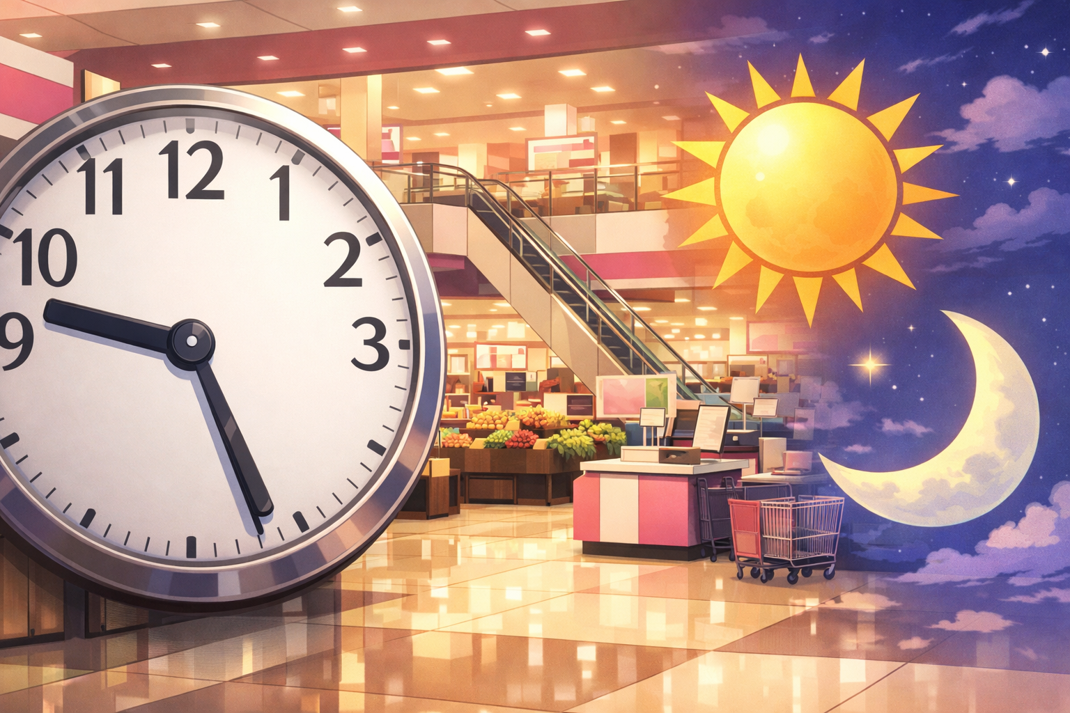 イオンの売り場時間の基本