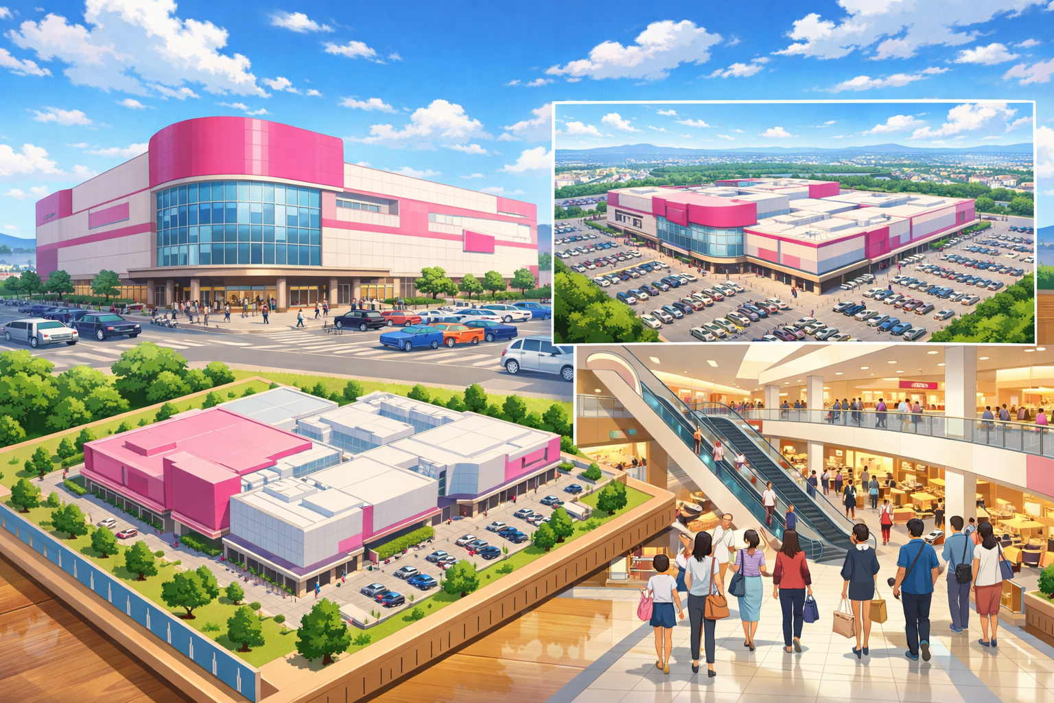 イオンの売り場面積は約4万〜10万㎡が標準です