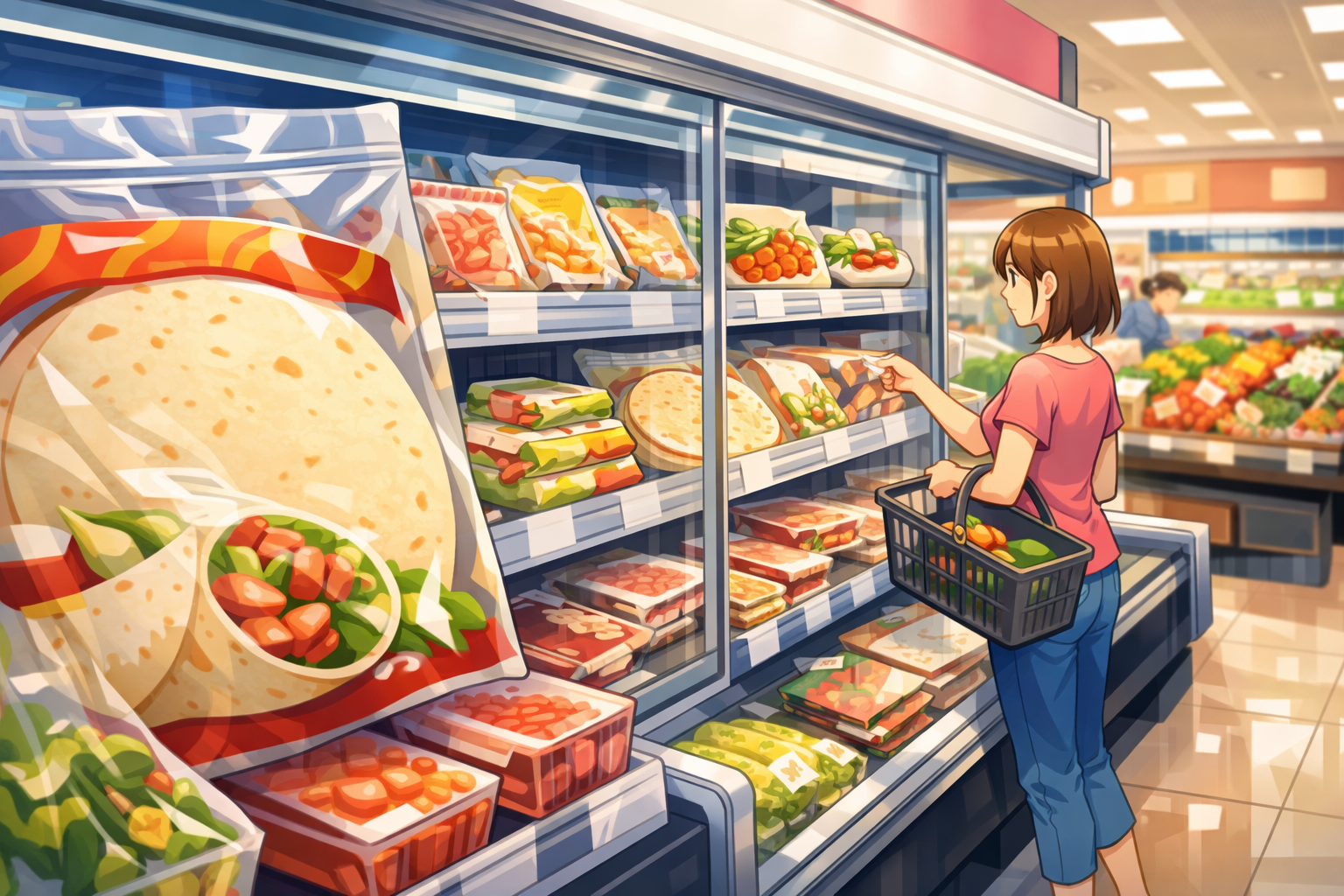 イオンのトルティーヤは冷蔵コーナーにあります！