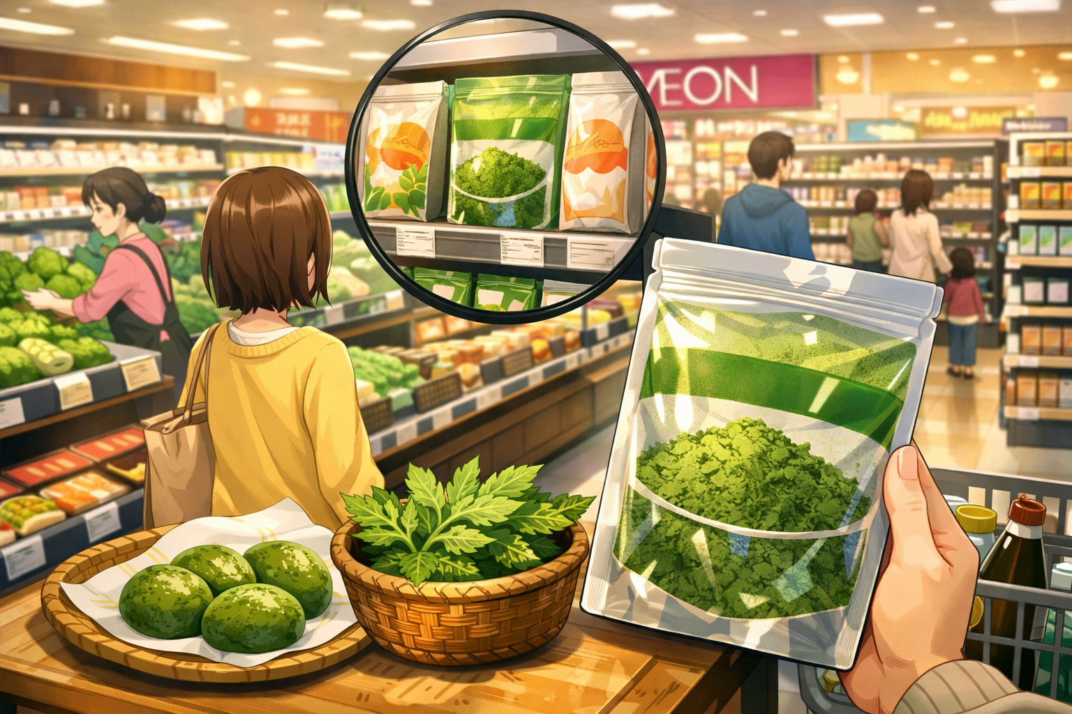 よもぎ粉はイオンのどこで買える？