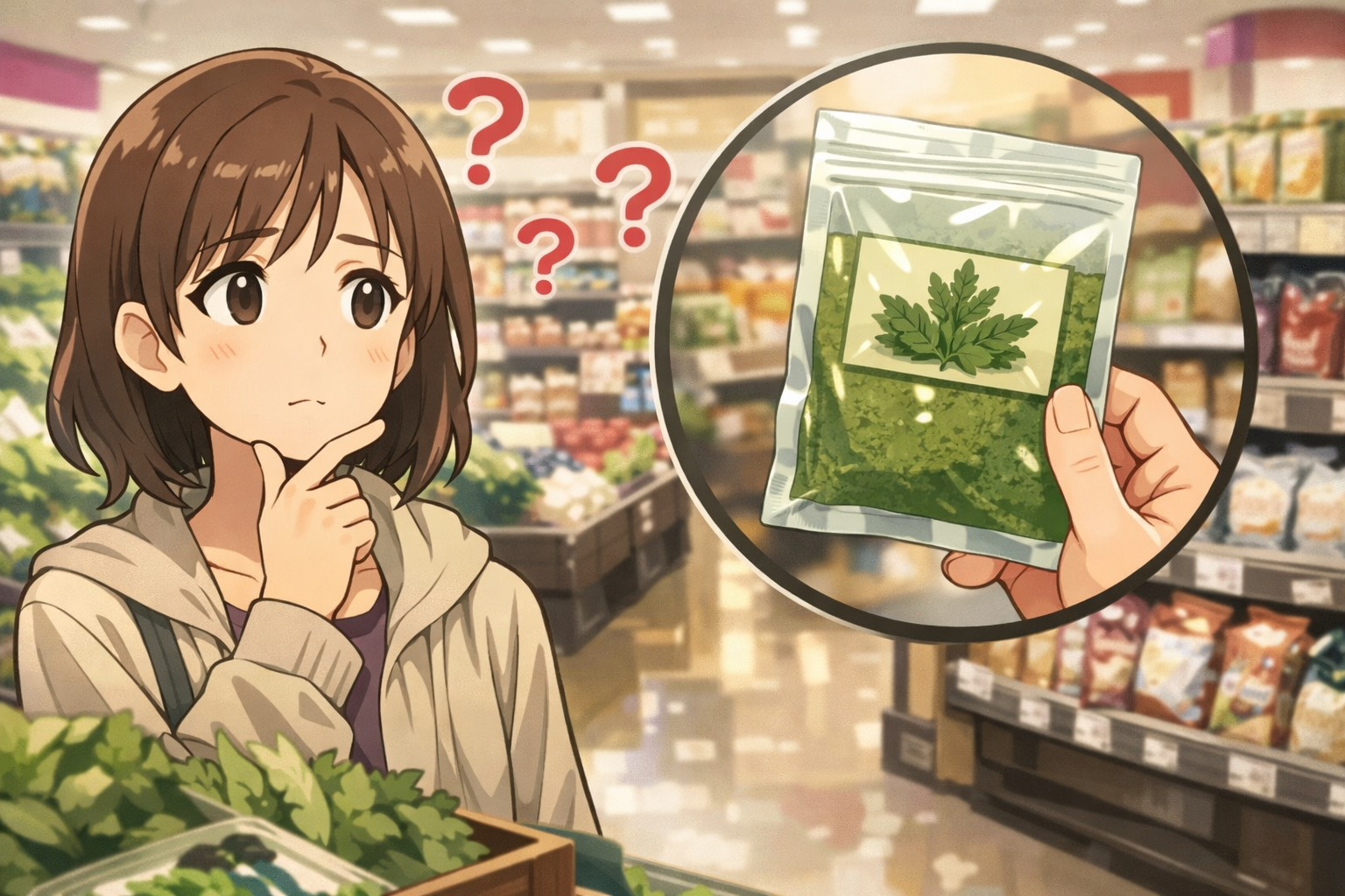 なぜイオンでよもぎ粉が見つけにくいの？